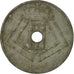 Moneta, Belgio, 25 Centimes, 1943, MB+, Zinco, KM:132
