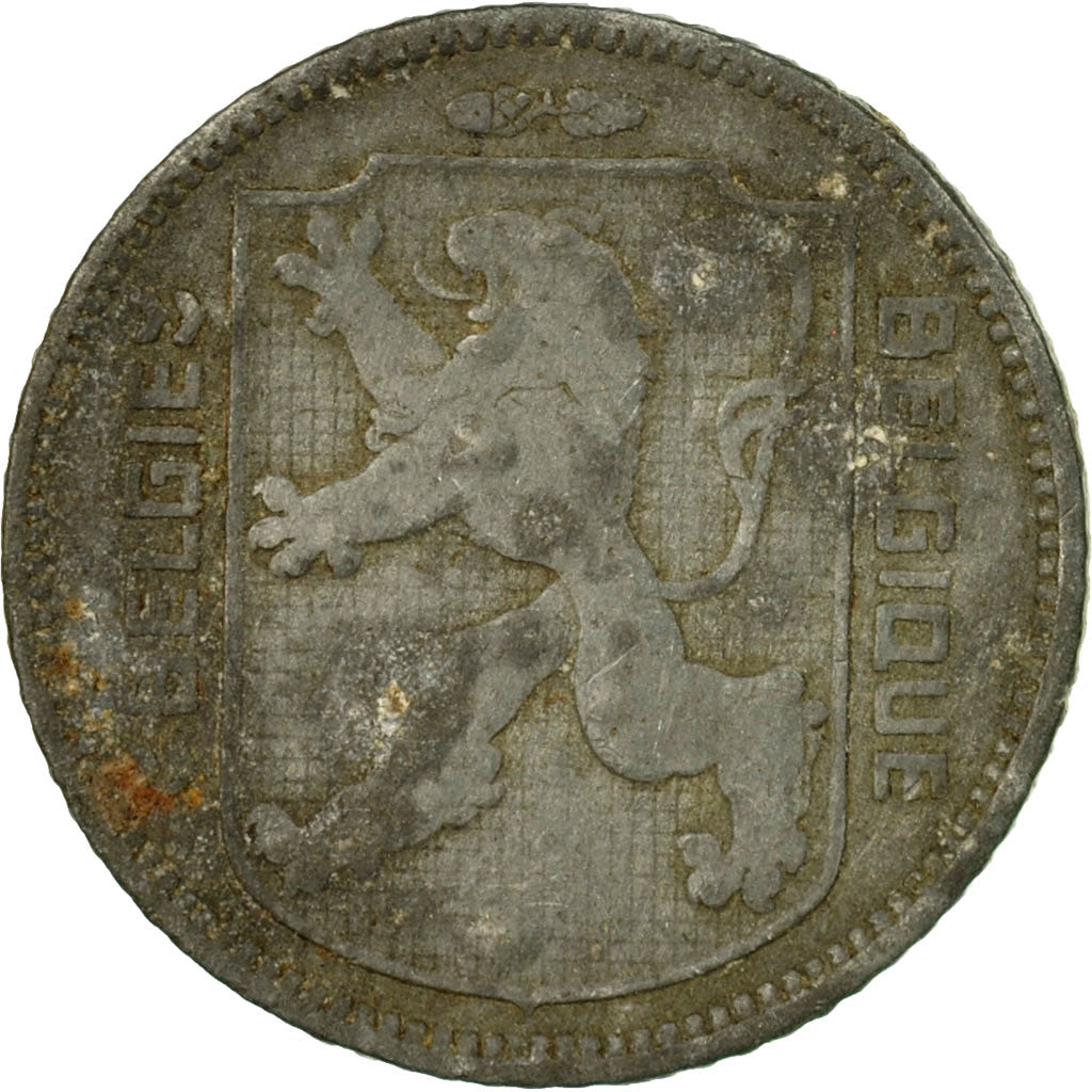 Coin, Belgium, Franc, 1942, VF(30-35), Zinc, KM:128