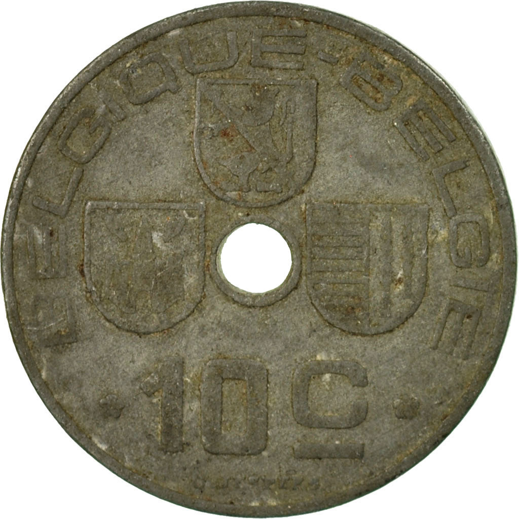 Coin, Belgium, 10 Centimes, 1941, VF(30-35), Zinc, KM:125
