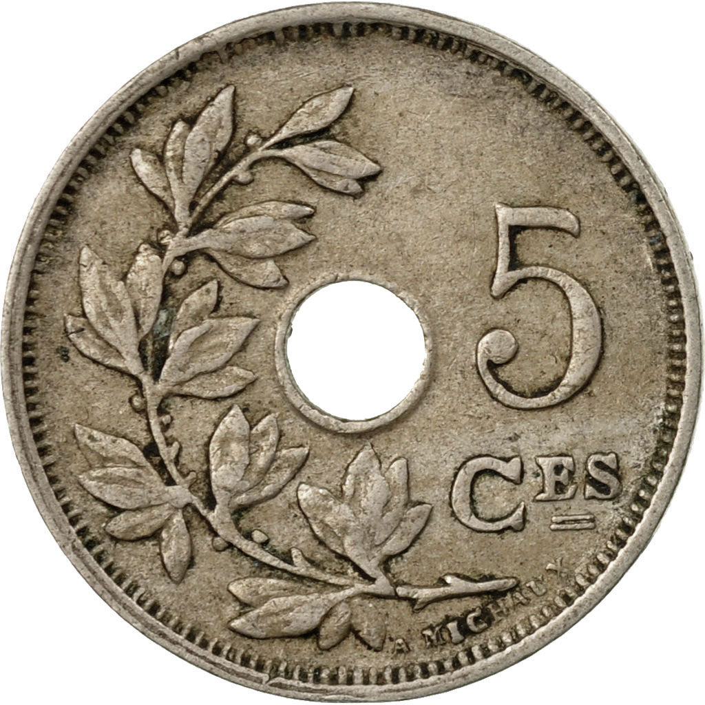 Munten, België, 5 Centimes, 1928, FR+, Copper-nickel, KM:66