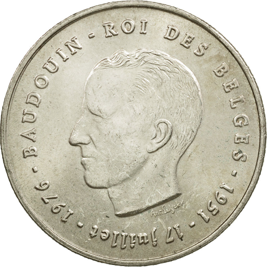 Coin, Belgium, 250 Francs, 250 Frank, 1976, Brussels, EF(40-45), Silver