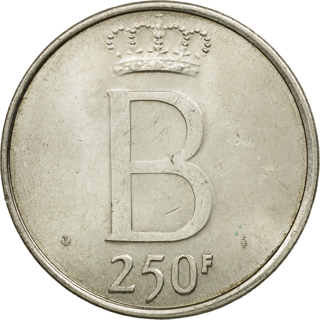 Coin, Belgium, 250 Francs, 250 Frank, 1976, Brussels, EF(40-45), Silver