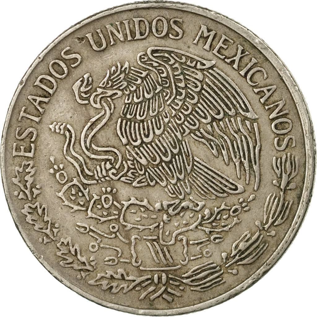 Coin, Mexico, Peso, 1972, Mexico City, EF(40-45), Copper-nickel, KM:460
