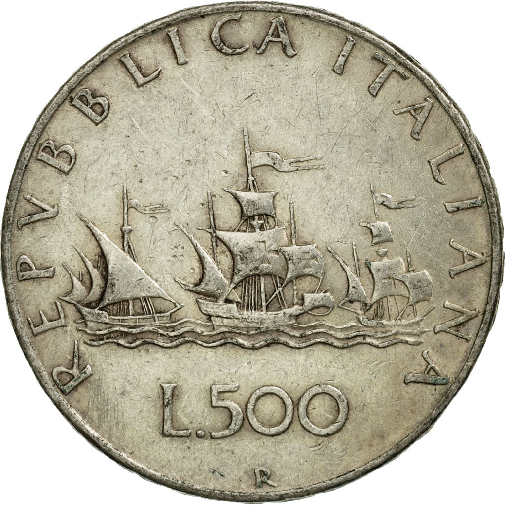 Coin, Italy, 500 Lire, 1958, Rome, VF(20-25), Silver, KM:98