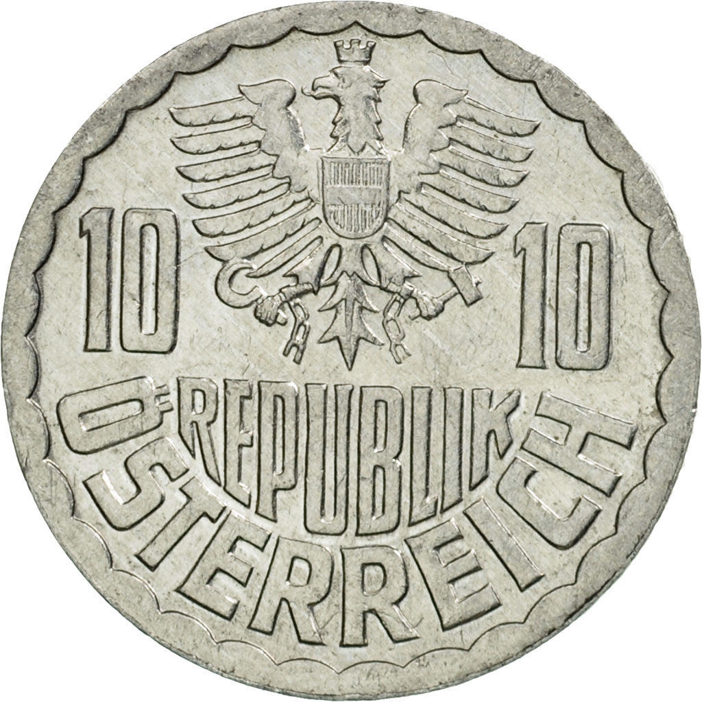 Moneta, Austria, 10 Groschen, 1979, Vienna, BB+, Alluminio, KM:2878