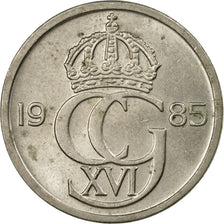 Coin, Sweden, Carl XVI Gustaf, 50 Öre, 1985, VF(30-35), Copper-nickel, KM:855