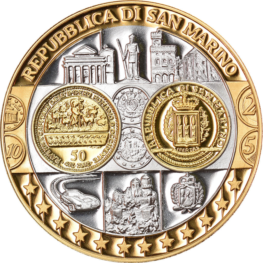 San Marino, Medal, L'Europe, Politics, Society, War, MS(65-70), Silver