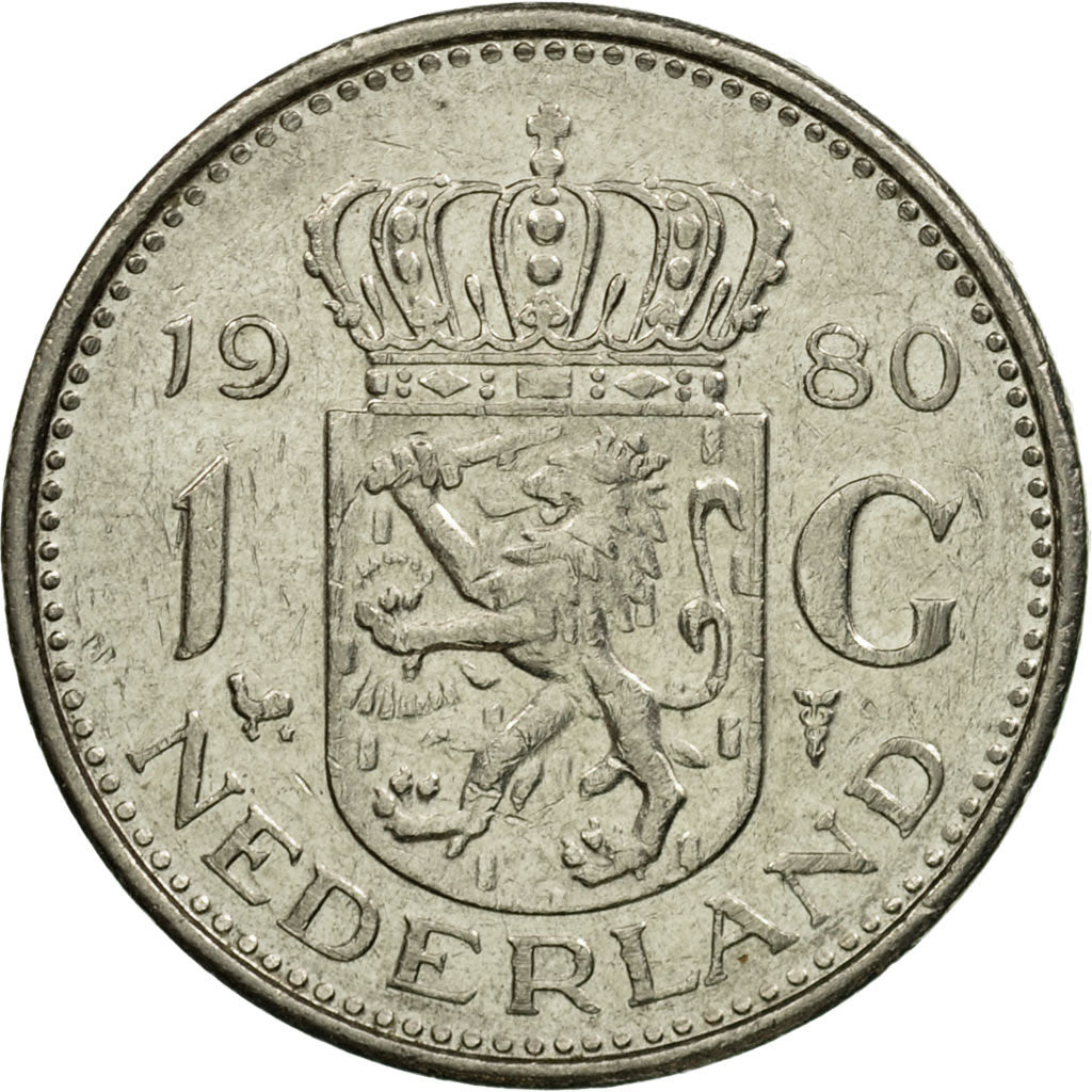 Münze, Niederlande, Juliana, Gulden, 1980, S+, Nickel, KM:184a