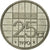 Munten, Nederland, Beatrix, 25 Cents, 1990, ZF, Nickel, KM:204
