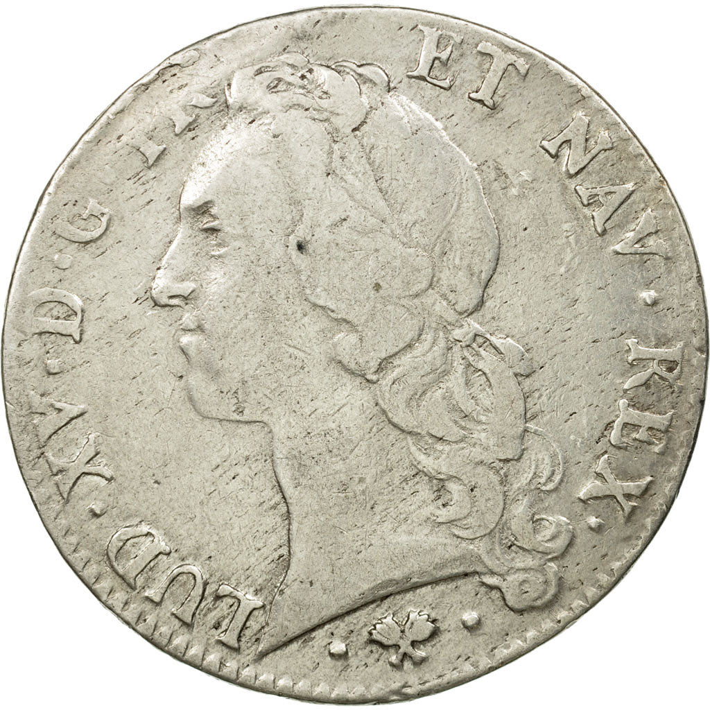 Coin, France, Ecu, 1761, Bayonne, VF(30-35), Silver, Gadoury:322