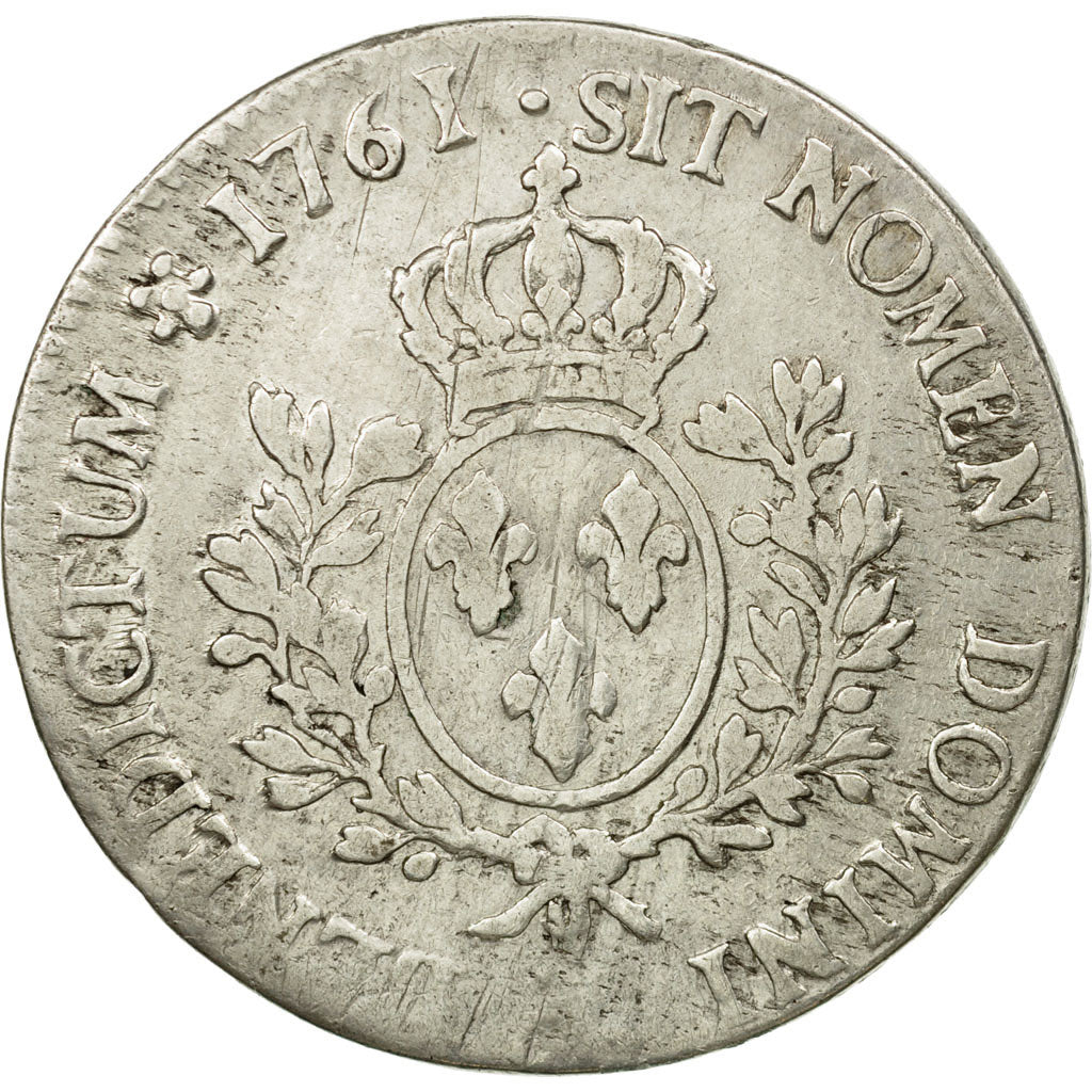 Coin, France, Ecu, 1761, Bayonne, VF(30-35), Silver, Gadoury:322