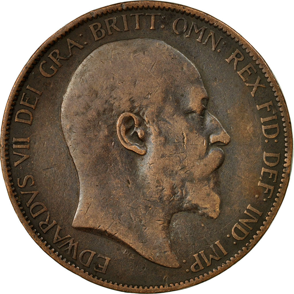Coin, Great Britain, Edward VII, Penny, 1903, EF(40-45), Bronze, KM:794.2