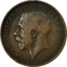 Coin, Great Britain, George V, 1/2 Penny, 1915, EF(40-45), Bronze, KM:809