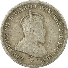 Coin, Australia, Edward VII, Sixpence, 1910, London, VF(20-25), Silver, KM:19