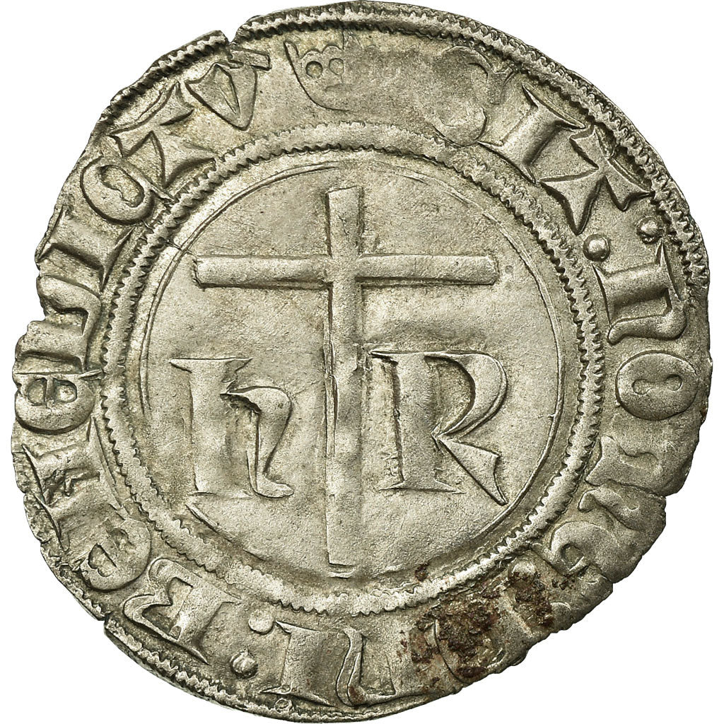 Coin, France, Petit Blanc aux Ecus, Paris, AU(50-53), Silver, Duplessy:446