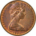 Coin, New Zealand, Elizabeth II, 2 Cents, 1982, EF(40-45), Bronze, KM:32.1