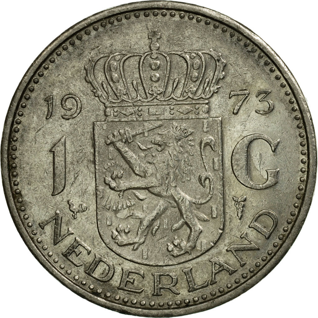 Munten, Nederland, Juliana, Gulden, 1973, FR+, Nickel, KM:184a