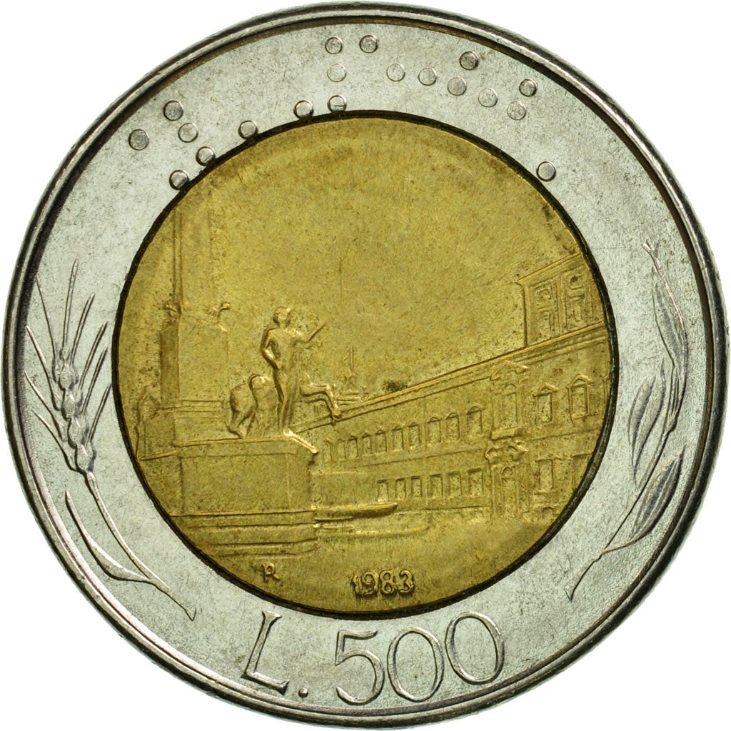 Munten, Italië, 500 Lire, 1983, Rome, ZF+, Bi-Metallic, KM:111