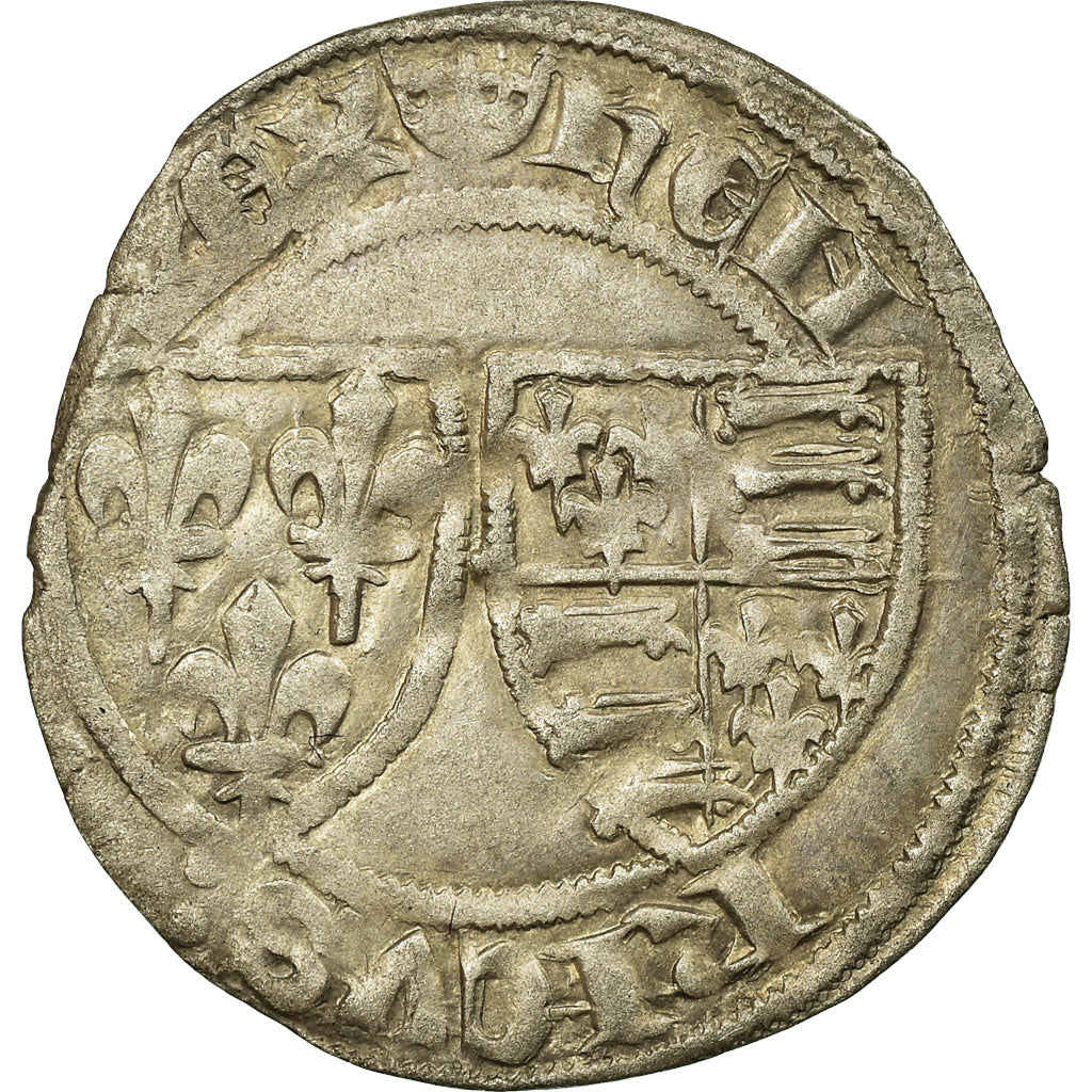 FRANCE, Petit Blanc aux Ecus, Paris, AU(50-53), Silver, Duplessy #446, 1.50