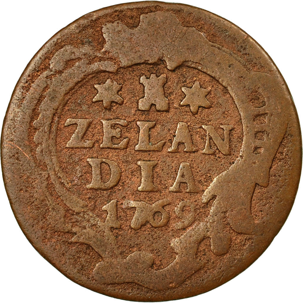 Coin, Netherlands, WEST FRIESLAND, Duit, 1769, VG(8-10), Copper, KM:A125