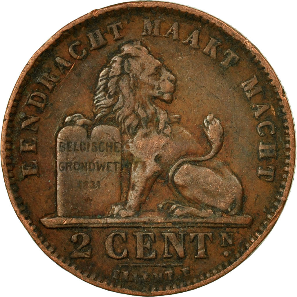 Coin, Belgium, 2 Centimes, 1909, EF(40-45), Copper, KM:36