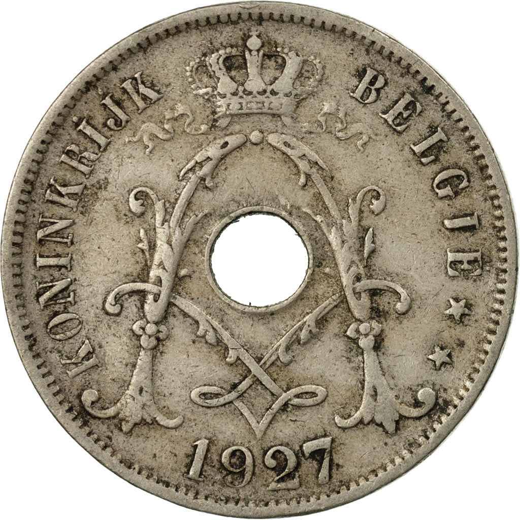 Coin, Belgium, 25 Centimes, 1927, VF(30-35), Copper-nickel, KM:69