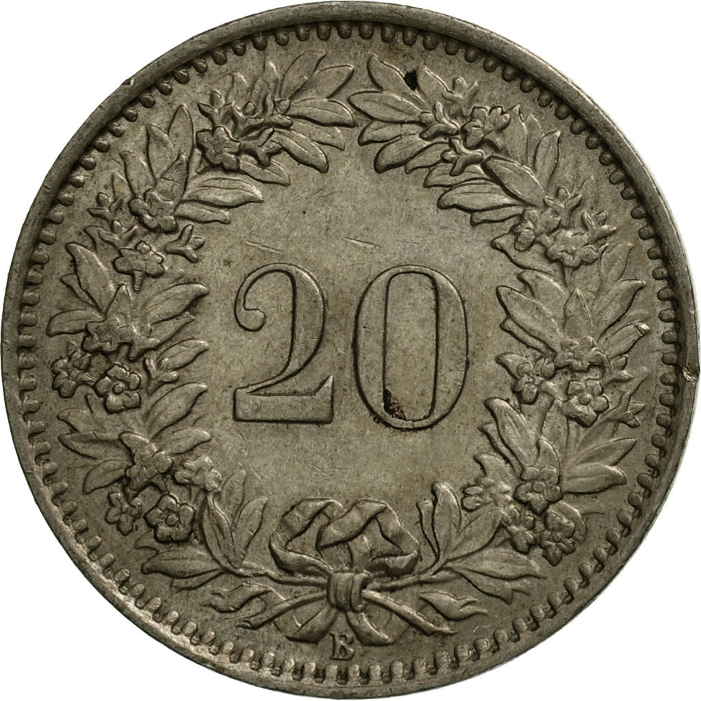 Monnaie, Suisse, 20 Rappen, 1962, Bern, TB+, Copper-nickel, KM:29a