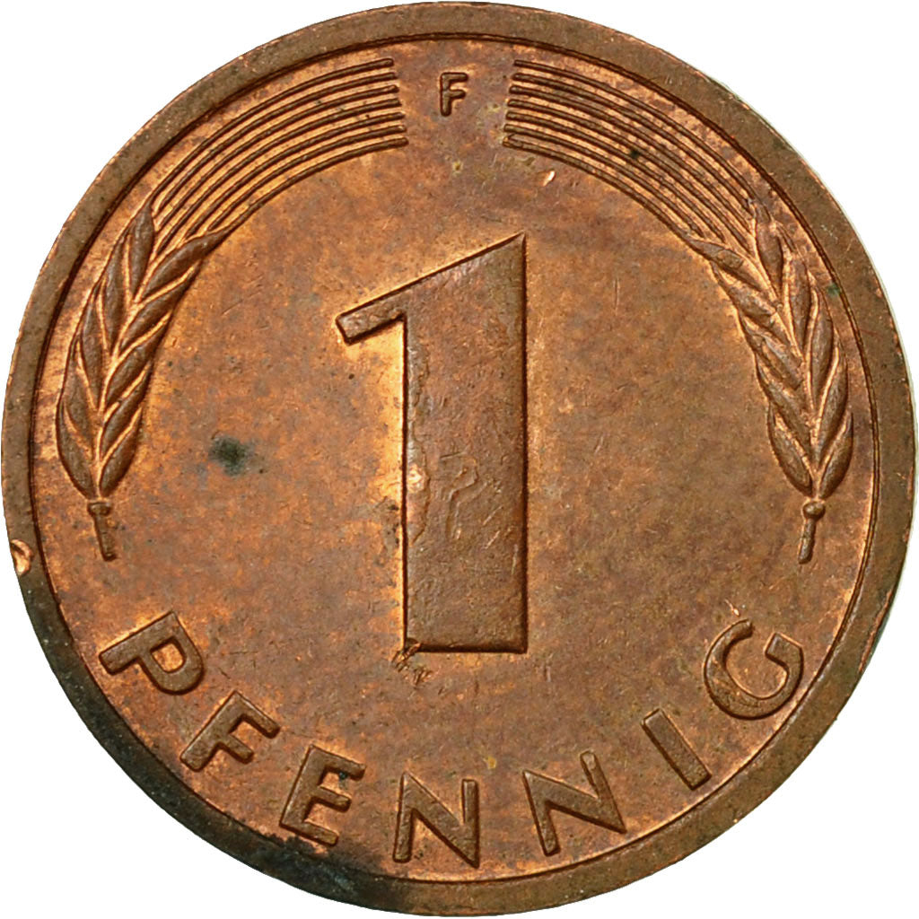 Monnaie, République fédérale allemande, Pfennig, 1984, Stuttgart, TB+, Copper