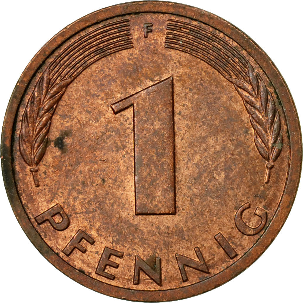 Monnaie, République fédérale allemande, Pfennig, 1982, Stuttgart, TB+, Copper