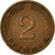 Coin, GERMANY - FEDERAL REPUBLIC, 2 Pfennig, 1950, Hambourg, EF(40-45), Bronze