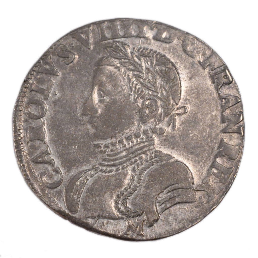 FRANCE, Teston, 1565, Toulouse, AU(55-58), Silver, Duplessy #1063, 9.40
