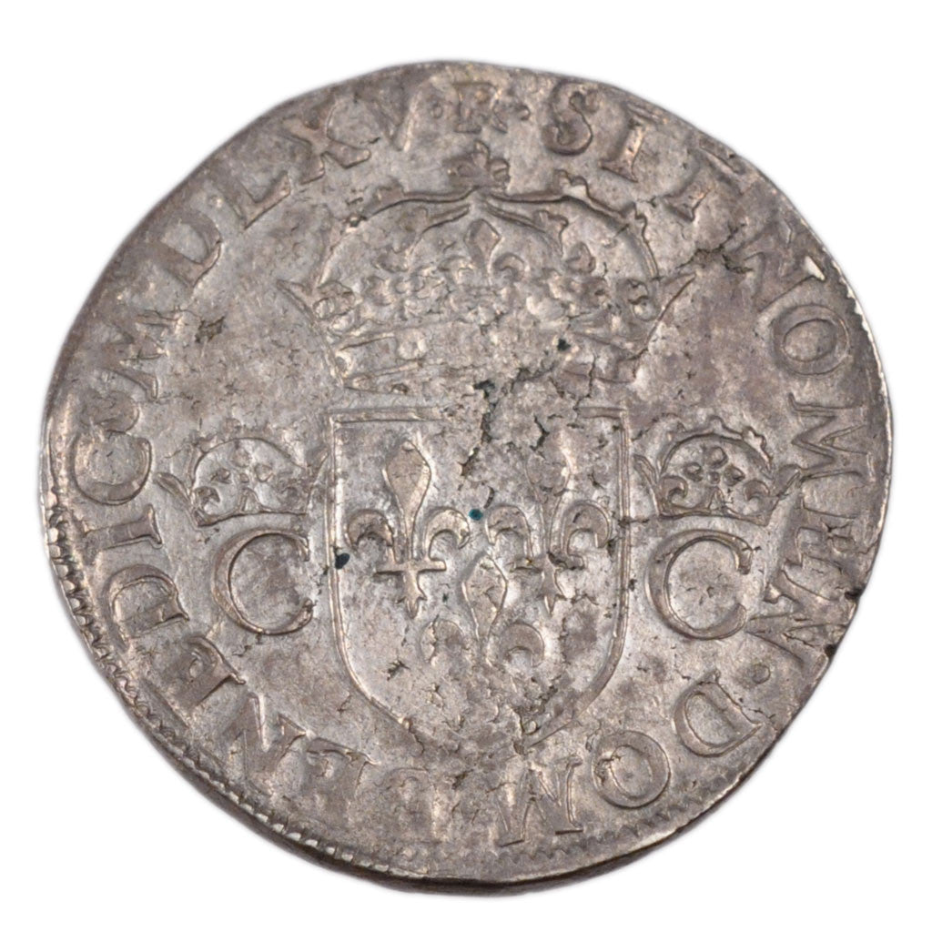 FRANCE, Teston, 1565, Toulouse, AU(55-58), Silver, Duplessy #1063, 9.40