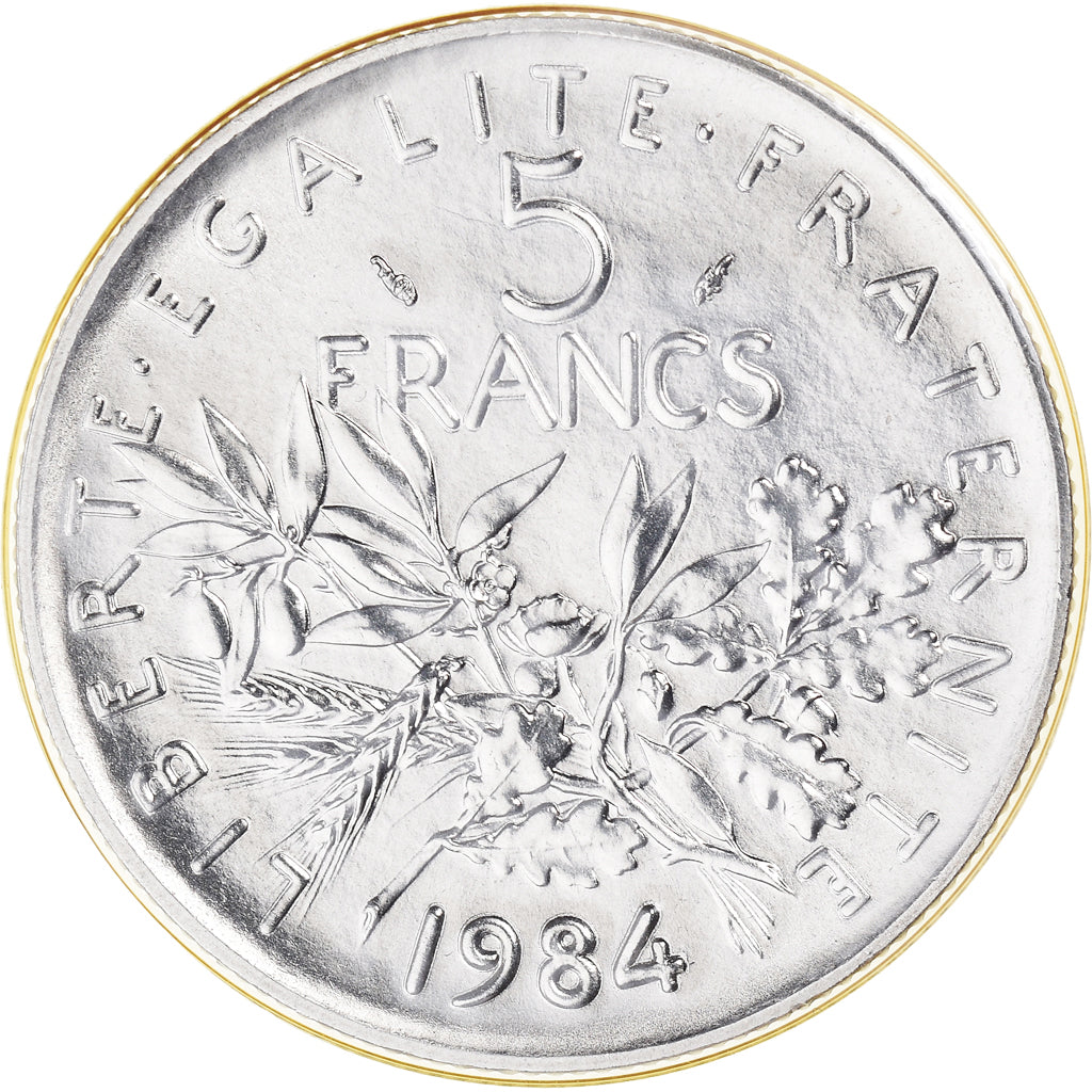 Coin, France, Semeuse, 5 Francs, 1984, Paris, FDC, MS(65-70), Nickel Clad