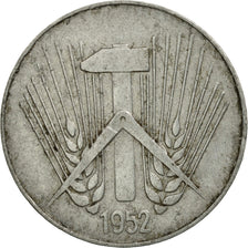 Coin, GERMAN-DEMOCRATIC REPUBLIC, 10 Pfennig, 1952, Muldenhütten, EF(40-45)