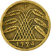 Moneda, ALEMANIA - REPÚBLICA DE WEIMAR, 5 Rentenpfennig, 1924, Stuttgart, BC+