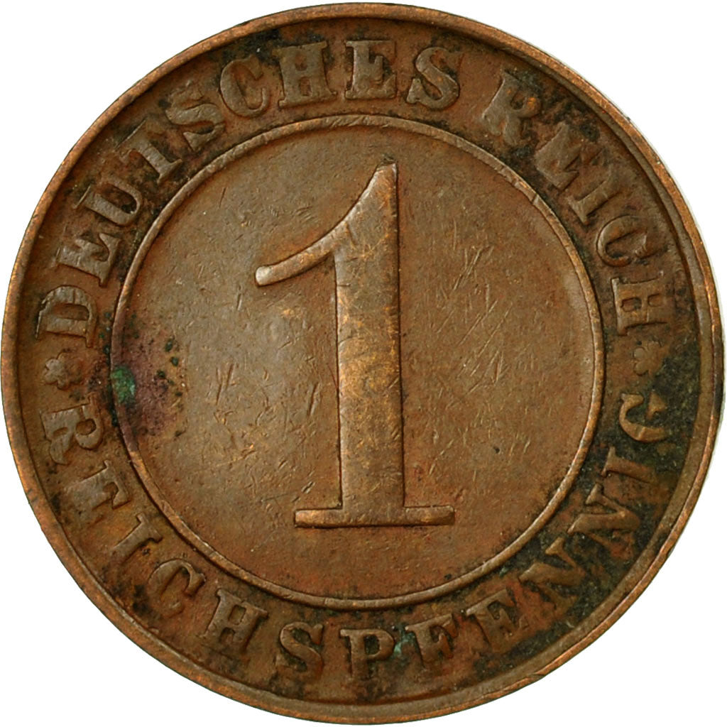 Monnaie, Allemagne, République de Weimar, Reichspfennig, 1924, Munich, TTB