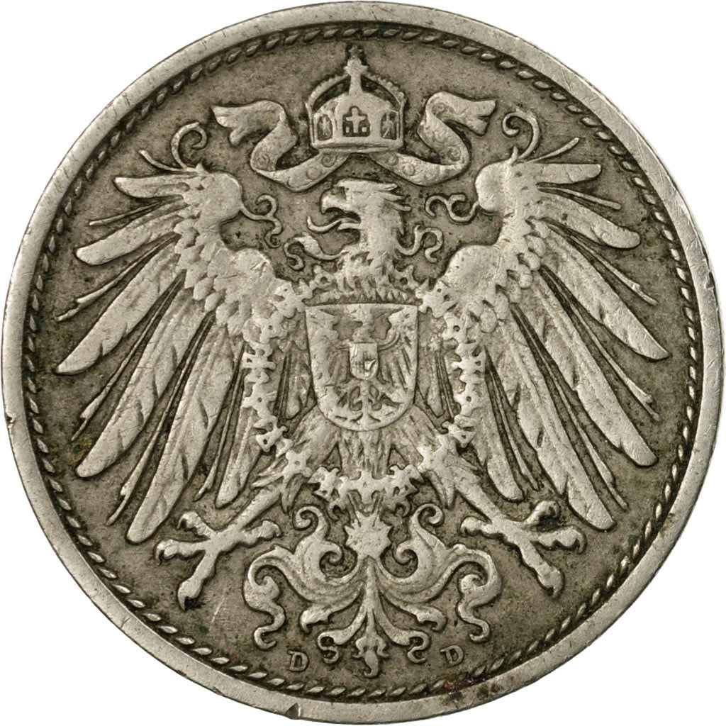 Coin, GERMANY - EMPIRE, Wilhelm II, 10 Pfennig, 1910, Munich, VF(30-35)