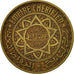 Coin, Morocco, Mohammed V, 50 Francs, 1371, Paris, EF(40-45), Aluminum-Bronze