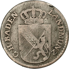 Münze, Deutsch Staaten, BADEN, Karl Friedrich, 6 Kreuzer, 1808, S, Silber
