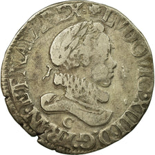Moneta, Francia, Louis XIII, 1/2 Franc, grosse tête laurée au col fraisé, 1/2