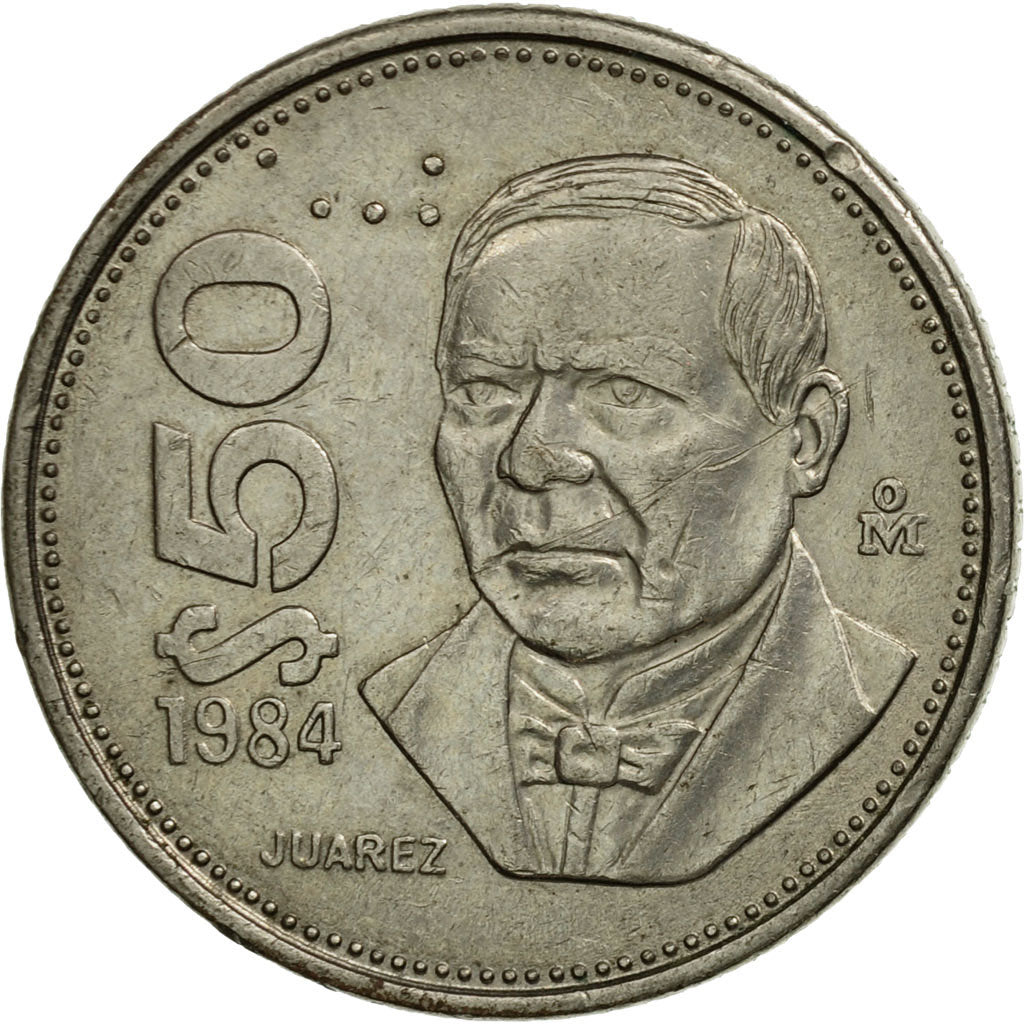 Münze, Mexiko, 50 Pesos, 1984, Mexico City, SS, Copper-nickel, KM:495