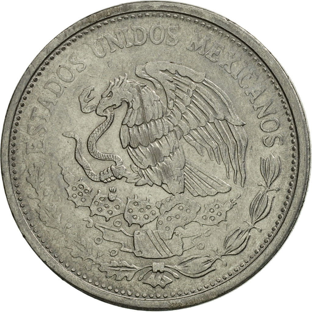 Münze, Mexiko, 50 Pesos, 1988, Mexico City, SS, Stainless Steel, KM:495a