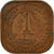 Moneda, MALAYA, Cent, 1943, MBC, Bronce, KM:6