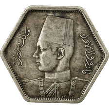 Coin, Egypt, Farouk, 2 Piastres, 1363, British Royal Mint, EF(40-45), Silver