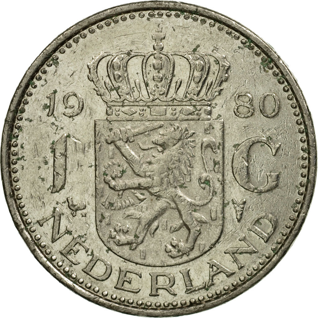 Münze, Niederlande, Juliana, Gulden, 1980, S, Nickel, KM:184a