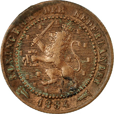 Coin, Netherlands, William III, Cent, 1884, EF(40-45), Bronze, KM:107.1