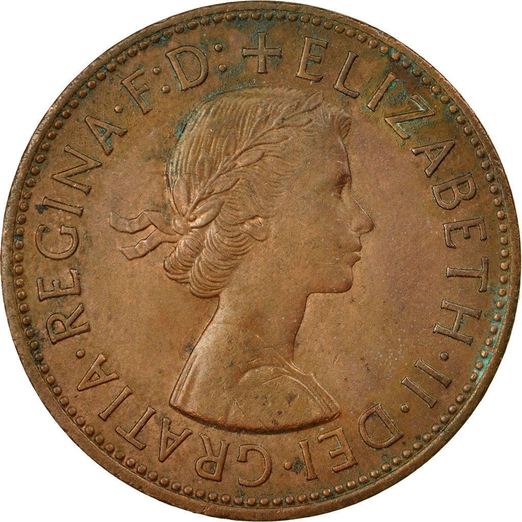 Coin, Great Britain, Elizabeth II, Penny, 1964, VF(30-35), Bronze, KM:897