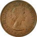 Coin, Great Britain, Elizabeth II, Penny, 1964, VF(30-35), Bronze, KM:897