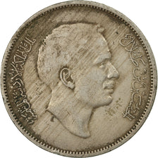 Coin, Jordan, Hussein, 100 Fils, Dirham, 1977, VF(30-35), Copper-nickel, KM:19