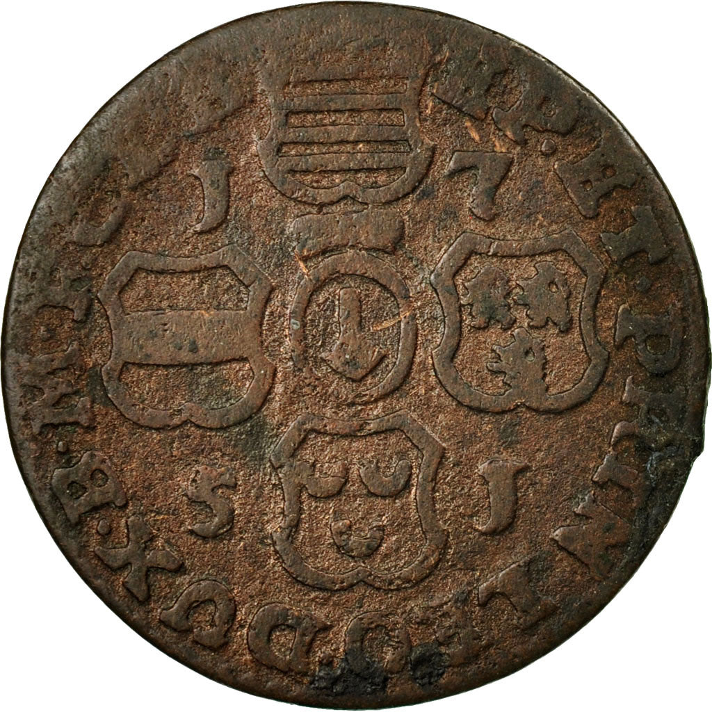 Coin, LIEGE, John Theodore, Liard, 1751, Liege, EF(40-45), Copper, KM:155